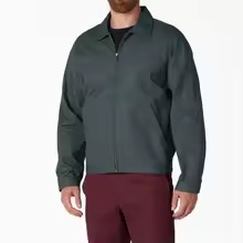 เสื้อแจ็คเก็ต Eisenhower แบบมีซิป คอปกพับได้ ผลิตจากผ้าฝ้ายผสมโพลีเอสเตอร์ทวิลล์ ป้องกันลม ระบายอากาศได้ดี เหมาะสำหรับใส่ทำงานสำหรับผู้ชาย พร้อมปักโลโก้ตามสั่ง - Product Image 3