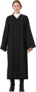 Túnica de Graduación Unisex de Satén, Túnica de Coro de Poliéster, Ropa de Actuación para Ceremonia, para Adultos - Product Image 3