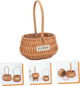 Panier à fleurs tressé en corde de papier et rotin, taille S, de la marque North, directement de l'usine, pour la Fête des Mères, pot à fleurs en forme de câlin, vente en gros - Product Image 3