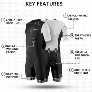 Ropa de Ciclismo Personalizada OEM, Traje de Triatlón Personalizado, Traje de Ciclismo de Velocidad, Uniforme de Equipo de Ciclismo - Product Image 2