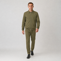 Ensemble veste et pantalon décontracté pour homme, livraison rapide, stock en gros, expédition rapide, tenue légère pour usage extérieur décontracté, veste pour homme