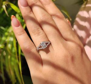 Anillo de Boda de Moissanita Premium, Oro Sólido de 18k, Precios al por Mayor, Anillo de Aniversario con Diamante de Moissanita de 1CT, Envío Directo del Proveedor - Product Image 1