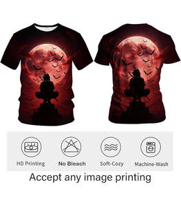 Camiseta de Alta Calidad Premium con Estampado Personalizado, 100% Algodón Tejido, Cuello Redondo Holgado, Hombros Caídos, Manga Corta, Transpirable, Estilo Urbano para Hombre - Product Image 4