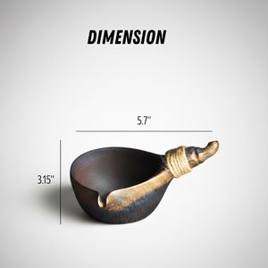 Taza de Café de Cerámica Estilo Vintage, Taza Mexicana Retro de Cerámica con Asa, Diseño Irregular Subesmaltado, Apta para Microondas, por UO - Product Image 2