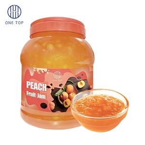 Conveniente botella de embalaje sabor a melocotón mermelada jarabe líquido burbuja té ingrediente - Product Image 3