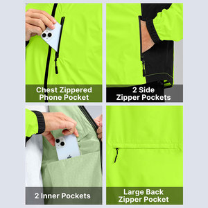 Men Full Zip Windbreaker <b>Jacket</b> Water Resistant <b>Running</b> <b>Jacket</b> Wholesale Supplier OEM ODM - Product Image 6