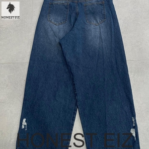 Pantalones Cargo de Moda para Hombre, Corte Recto Regular, Pierna Ancha, Estilo Hip-Hop, con Bolsillos, 100% Algodón, Teñido en Prenda, Ligeros, Cintura Alta, Casuales - Product Image 3
