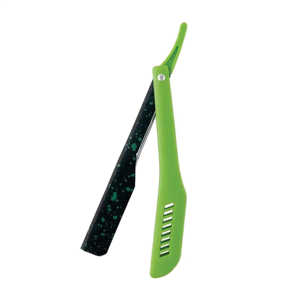 Navaja de Afeitar Plegable de Una Sola Hoja, Cortadora de Barba Manual, Afeitadora Profesional de Acero Inoxidable, Afilada, para Salón - Product Image 5