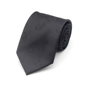 Corbata de Poliéster Estampada Clásica Formal de la Francmasonería del Norte con Logotipo Personalizado para Boda - Duradera, Transpirable y Antipilling - Product Image 6
