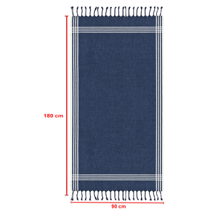 Serviettes de plage à rayures teintes en fil, nouveau style, très demandées, avec pompons, meilleur design, exportateur en Inde, serviette de plage Fouta. - Product Image 6