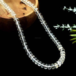 Cuentas de piedra lunar Siloni natural, piedras preciosas con forma de Rondelle suave para la fabricación de joyas para collares y pulseras - Product Image 2