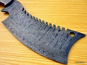 Handmade Eco-Friendly Customized Damascus Steel Cleaver Chef <b>Knife</b> for Camping Hunting Use <b>Sharp</b> Blade - Product Image 4
