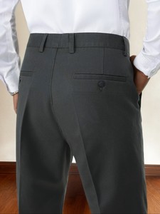 Pantalones Casuales de Hombre, Ligeros, de Pierna Ancha, Resistentes al Viento, Ecológicos, Transpirables, de Secado Rápido, de Poliéster/Algodón, Corte Holgado, Frente Plano - Product Image 4
