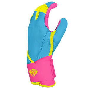 Gants de frappe en cuir à manchette intégrale, couleur contrastée, protection complète des doigts, par Bajwat Sports - Product Image 5