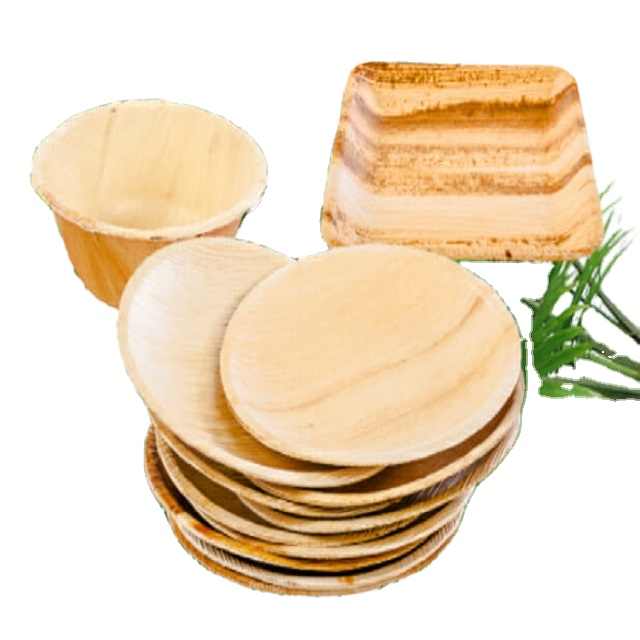 Best Selling Areca Palm Leaf 7 Inch Plate Compostable Plates Biodegradable Plates and Cutlery