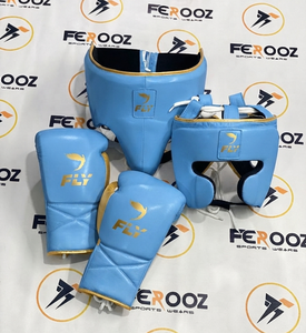 Set de Guantes de Boxeo, Protector de Cabeza y Protector Inguinal de Cuero PU, Equipo de Protección para Sesiones de Sparring - Product Image 3