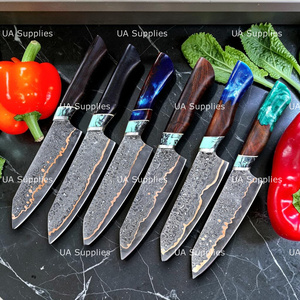 Couteau de chef en cuivre Damas, forgé à la main, couteau de cuisine professionnel, couteau de cuisson haut de gamme, manche personnalisé, OEM ODM, vente en gros - Product Image 2