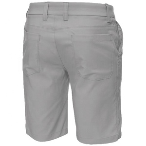 Pantalones cortos deportivos para entrenamiento de gimnasio para hombre con logotipo personalizado en la cintura Tela Oxford Transpirable Secado rápido Dobladillo dividido-Ropa deportiva activa - Product Image 2