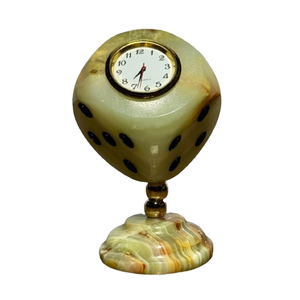 Decorative Handmade Onyx Marble <b>Desk</b> <b>Clock</b> New Arrival Natural Stone Interior Onyx Marble <b>Clock</b> For Luxury Homes - Product Image 2