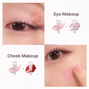 Blush in Tubetto Vegano Coreano, Mini Rosa Corallo Rosso OEM, Effetto Luminoso Latteo per la Pelle - Product Image 4