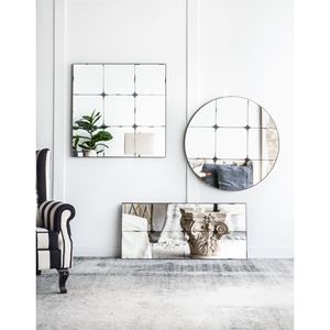 Specchio da Parete Rotondo D36 in Vetro Anticato, Elegante Decorazione Tradizionale per Ingresso, Consolle o Bagno - Product Image 3