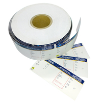 Billet d'événement de vol en carton à revêtement thermique d'impression 82.55mm x 203.2mm personnalisé billet de vol en papier pour carte d'embarquement des compagnies aériennes