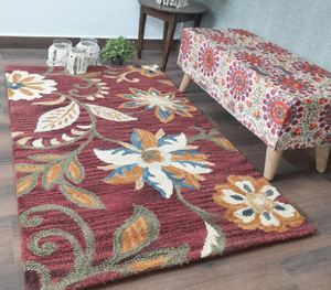 พรมขนสัตว์ผสมสีสันนุ่มนวล คุณภาพสูง ทำด้วยมือ เป็นมิตรกับสิ่งแวดล้อม กันลื่น สำหรับห้องนั่งเล่น เด็ก โรงแรม สำนักงาน - Product Image 2