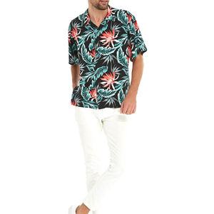 เสื้อเชิ้ตชายหาดฮาวาย OEM 2026 รุ่นสั่งทำพิเศษสำหรับฤดูร้อน แขนสั้น คอวี แห้งเร็ว เป็นมิตรกับสิ่งแวดล้อม ป้องกันรอยยับ คุณภาพสูง - Product Image 4