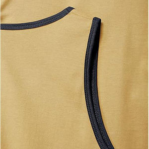 เสื้อกล้ามถักสีพื้นสำหรับผู้ชาย Six Trend Sports คอทรงโอ เป็นมิตรกับสิ่งแวดล้อม แห้งเร็ว ระบายอากาศได้ดี สไตล์ลำลอง สีเบจด้านหน้า - Product Image 5