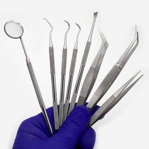 Dental Tools Teeth <b>Cleaning</b> Kit 8pcs Professional Stainless Steel Dental Pick Tooth <b>Scraper</b> Plaque and Tartar Remover Dental - Product Image 2