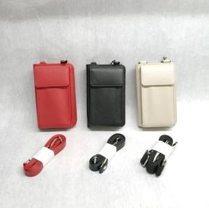 Sacs bandoulière en cuir, pochette pour téléphone portable, porte-cartes RFID, porte-monnaie unisexe, porte-passeport, sac banane, sac de voyage à bandoulière - Product Image 1