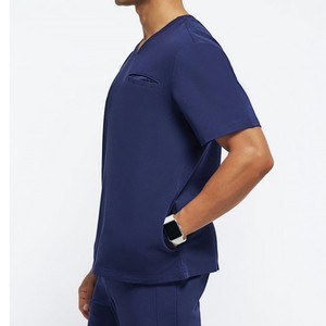Men's Medical Uniform Set Soft Fabric Scrub Top and <b>Trousers</b> Comfortable Nursing <b>Workwear</b> Wholesale Supplier Scrub Uniform - Product Image 3