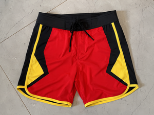 Custom Red <b>Black</b> Yellow Men’s Surf <b>Board</b> Shorts Quick Dry Swim Trunks Sublimation Printed Beach Water Sports Shorts OEM ODM - Product Image 6