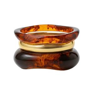 Handmade Acrylic <b>Resin</b> Bangles & Bracelets-H a CRAFT Women's Classic Crown Shape Jewelry for Anniversary Occasions - Product Image 4