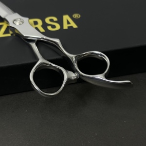 Ciseaux de barbier professionnels ergonomiques 440c pour droitiers, en acier inoxydable, pour la coupe de cheveux, coiffure - Product Image 3