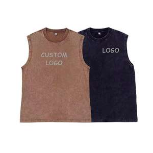 Camiseta Deportiva sin Mangas, Transpirable, para Gimnasio, 100% Poliéster, para Hombre, Estilo Regular, al por Mayor - Product Image 1