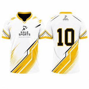 Camiseta de Fútbol de Manga Corta Unisex de Alta Calidad, 100% Poliéster, Transpirable, Duradera, Ecológica, Cuello en V, Totalmente Personalizable - Product Image 1