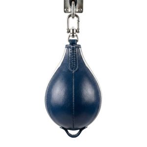 Balón de Boxeo de Cuero Azul de Alta Elasticidad, Bolsa de Boxeo Colgante de Rebote Rápido para Entrenamiento de Boxeo y Fitness - Product Image 3