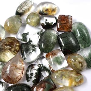 Cabochon de Quartz de jardin naturel de haute qualité pierre précieuse de cristal en vrac pour la fabrication de bijoux en gros Lot Cabochons de propriété de guérison - Product Image 4