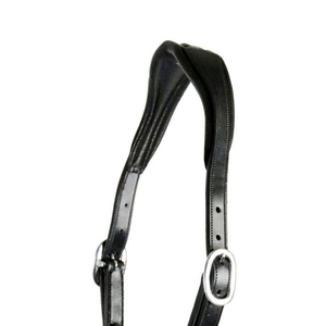 Harnais de cheval en cuir noir avec boucles et anneaux métalliques pour l'équitation et l'entraînement - Product Image 3