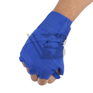 Bandages de boxe en coton respirant avec logo personnalisé, bandages de poignet MMA pour l'entraînement, le kickboxing et la protection en arts martiaux - Product Image 1