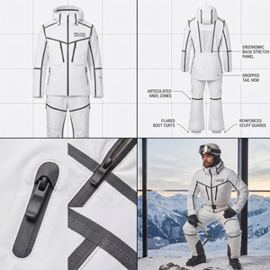 MALUZA INDUSTRIES Bulk Custom <b>Men</b> Hooded Ski Wear Suit Windproof Waterproof 10,000mm Thermal Snowboarding Jacket Winter Sports - Product Image 4
