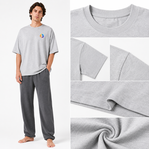 Camiseta extragrande para hombre, hecha con material suave y transpirable, de corte relajado que proporciona comodidad duradera para uso casual y gimnasio. - Product Image 3