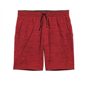 กางเกงขาสั้นลำลองผู้ชายคุณภาพพรีเมียม ระบายอากาศ แห้งเร็ว ผ้ายืด/ผ้าฝ้าย ลายเรียบ มีเชือกผูก - Product Image 4
