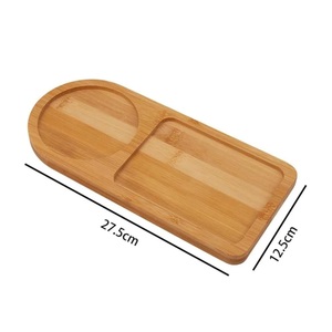 Bandeja Decorativa de Madera Ecológica de Dos Secciones, Moderna, con Diseño Escénico, para Hostelería - Product Image 4