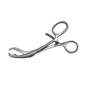 Pinces chirurgicales incurvées en acier inoxydable à mâchoires dentelées, pince hémostatique à verrouillage, ensemble d'instruments médicaux et chirurgicaux CE - Product Image 1