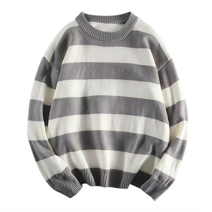 Pull à manches longues en laine acrylique LEXUS SPORTS avec logo personnalisé, col rond, tricoté, motif uni, respirant, séchage rapide, pour homme - Product Image 1