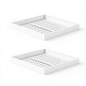 Organizzatore Estraibile per Armadio, Confezione da 2, Larghezza Espandibile 12.2-18.9 Pollici, Profondità 20.47 Pollici, Cassetto Scorrevole per Conservazione Alimenti in Cucina - Product Image 1