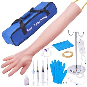 Kit de bras d'entraînement IV haute simulation avec sac de transport, kit de pratique de phlébotomie pour la formation en ponction veineuse intraveineuse pour les écoles - Product Image 1