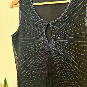 Wholesale Supplier <b>White</b> Cotton Ribbed Tank <b>Top</b> <b>Crop</b> <b>Top</b> With Beaded Embroidery <b>Sequin</b> Starfish For Women Casual Summer Apparel - Product Image 4